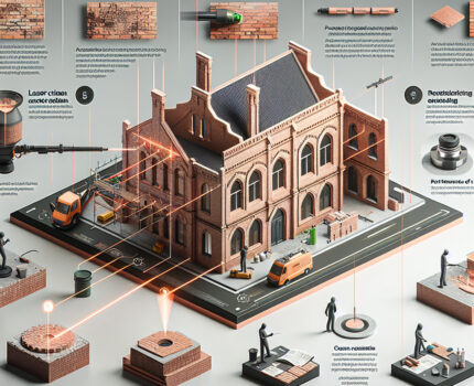 Verwendung von Lasersystemen zur Entfernung von Schmutzablagerungen von Ziegelfassaden