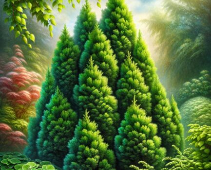 Die Pflege von Thuja brabant