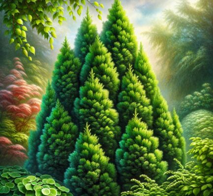 Die Pflege von Thuja brabant